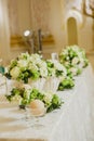 Wedding table decoration Royalty Free Stock Photo