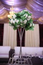 Wedding table decoration flowers