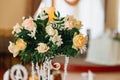 Wedding table decorations Royalty Free Stock Photo