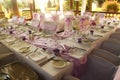 Wedding table decorations Royalty Free Stock Photo