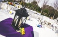 Wedding Table Decorations Royalty Free Stock Photo