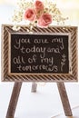 Wedding Table Decorative Chalkboard Sign