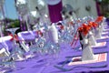 Wedding Table Detail Royalty Free Stock Photo