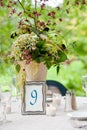 Wedding table details Royalty Free Stock Photo