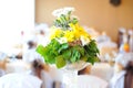 Wedding table flower bouquet Royalty Free Stock Photo