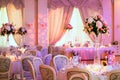 Wedding table flowers decoration. Wedding decor