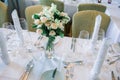 wedding table set for wedding Royalty Free Stock Photo