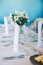 wedding table set for wedding Royalty Free Stock Photo