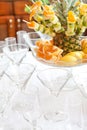 Wedding table setting Royalty Free Stock Photo