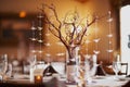 Wedding table setting Royalty Free Stock Photo