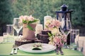 Wedding table setting