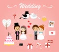 Wedding template vector