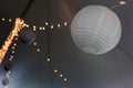 Wedding tent decoration white lanterns