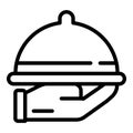 Wedding tray food icon, outline style Royalty Free Stock Photo