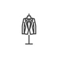 Wedding tuxedo line icon