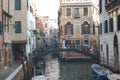 Wedding in Venice, the newlyweds on the bridge.