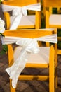 Wedding Venue Ceremony Chairs Royalty Free Stock Photo