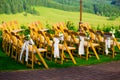 Wedding Venue Ceremony Chairs Royalty Free Stock Photo