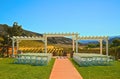 Wedding venue outdoors winery Royalty Free Stock Photo