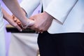 Wedding vows hands Royalty Free Stock Photo