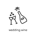 wedding Wine icon from Wedding and love collection.