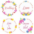 Wedding wreath yellow Royalty Free Stock Photo