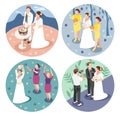 Wedding 2x2 Design Concept Royalty Free Stock Photo