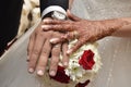 Weddinge morocco.White Bridal details-Women hand with red henna