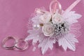 Weddings accessorie a buttonhole Royalty Free Stock Photo