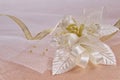 Weddings accessorie a buttonhole Royalty Free Stock Photo