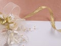 Weddings accessorie a buttonhole Royalty Free Stock Photo