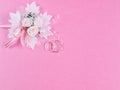 Weddings accessorie a buttonhole Royalty Free Stock Photo