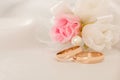 Weddings accessorie a buttonhole Royalty Free Stock Photo