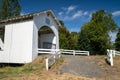 Weddle Bridge, a covered bridge in Sweet Home, Oregon Royalty Free Stock Photo