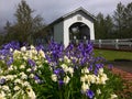 Weddle Covered Bridge, Oregon, USA, Royalty Free Stock Photo