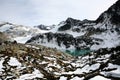 Wedegemond lake, Garibaldi Provincial Park bc cana Royalty Free Stock Photo