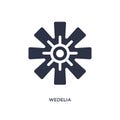 wedelia icon on white background. Simple element illustration from nature concept