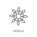 Wedelia icon. Trendy Wedelia logo concept on white background fr