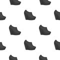 Wedge booties icon in cartoon style isolated on white background.