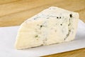 Wedge of Gorgonzola Cheese Royalty Free Stock Photo