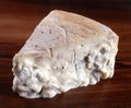 A wedge of gorgonzola cheese Royalty Free Stock Photo