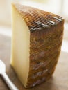 Wedge of Manchego Cheese Royalty Free Stock Photo