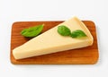 Wedge of Parmesan cheese Royalty Free Stock Photo