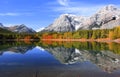 Wedge pond landscape in Alberta Canada Royalty Free Stock Photo