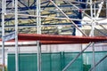 Wedge scaffolding. Support frame system