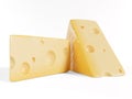 Wedge of Swiss cheese