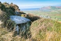 Wedge tomb on Dingle peninsula Royalty Free Stock Photo