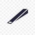 Wedge tool transparent icon. Wedge tool symbol design from Construction collection.