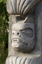 Wedgewood House Totem - Carver: Unknown. Cowichan Valley, Vancouver Island, British Columbia, Canada