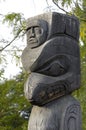 Wedgewood House Totem - Carver: Unknown. Cowichan Valley, Vancouver Island, British Columbia, Canada